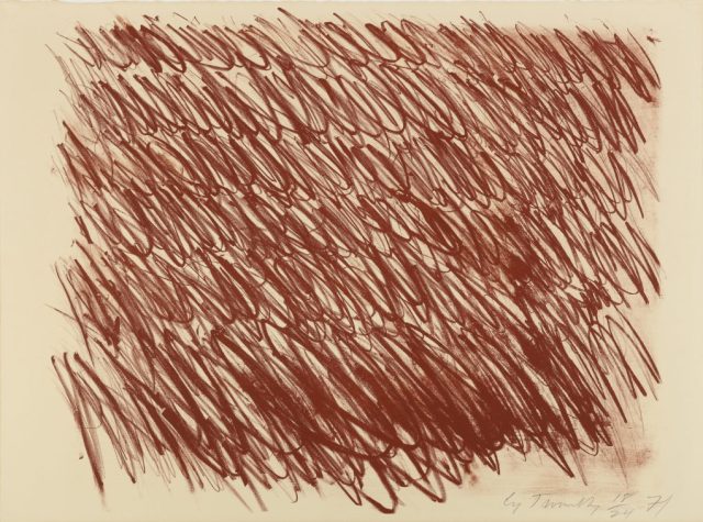 Cy Twombly, Untitled, 1971, Lithograph, 22 3/8 x 30 1/8 inches (56.8 x 76.5 cm), Edition of 24