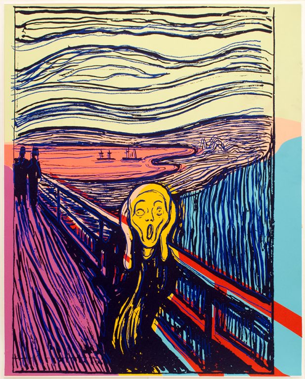 Andy Warhol, The Scream (After Munch), 1984, Unique variant silkscreen