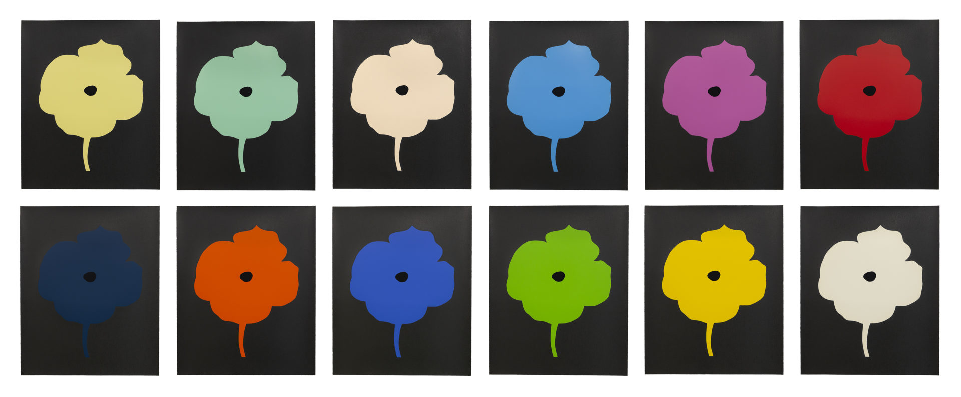 12 Colors, 2007, Set of 12 silkscreen prints, 25 x 20 1/4 inches (63.5 x 51.4 cm) each, Edition of 50