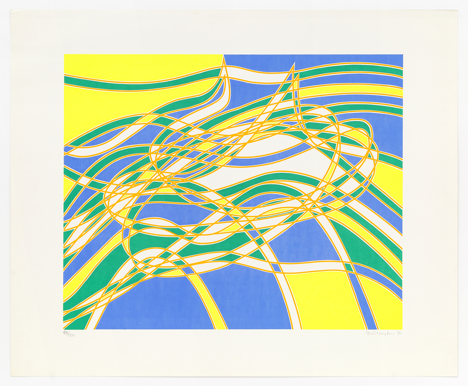 Aquaria Series A, 1970, Silkscreen, 23 x 28 inches (58.4 x 71.1 cm), Edition of 150