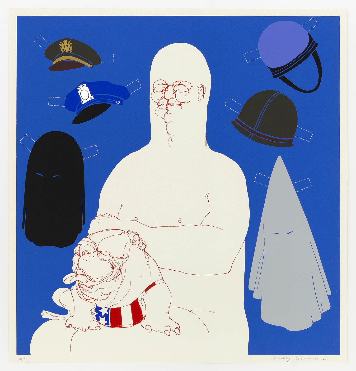Big Daddy With Hats, 1971, Silkscreen, 26 x 25 1/4 inches (66 x 64 cm), Edition of 100