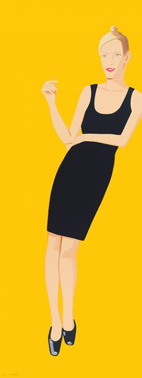 Alex Katz Kunstkarte Frauen im schwarzen Kleid The black dress 
