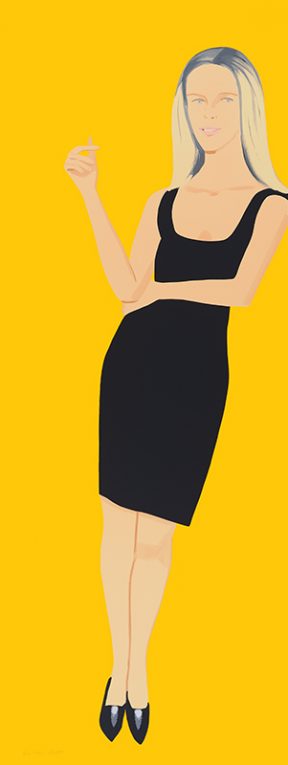 Black Dress 6 (Yvonne), 2015, Silkscreen in 37 colors, 80 x 30 inches (203.2 x 76.2 cm), Edition of 35