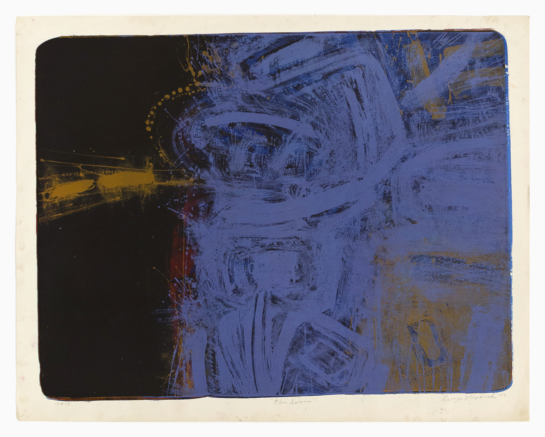 Blue Serene, 1956, Lithograph, 20 1/2 x 26 1/2 inches (52.1 x 67.3 cm), Edition of 10