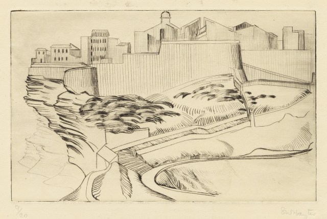 Bonifacio Corsica, 1927, Drypoint 11 1/2 x 15 1/2 inches (29.2 x 39.4 cm) Edition of 20