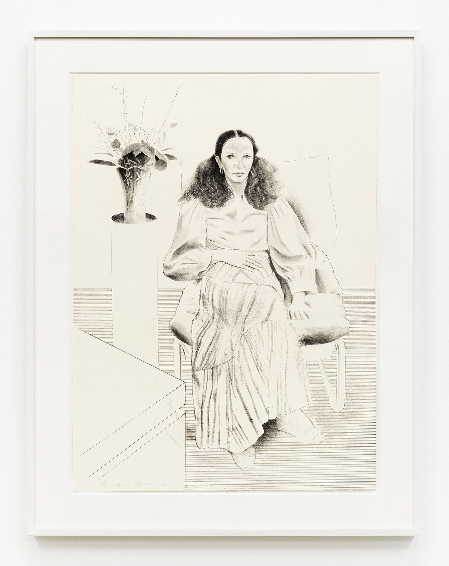 David Hockney Brooke Hopper, 1976 Lithograph 37 x 28 inches (94 x 71.1 cm) Edition of 92