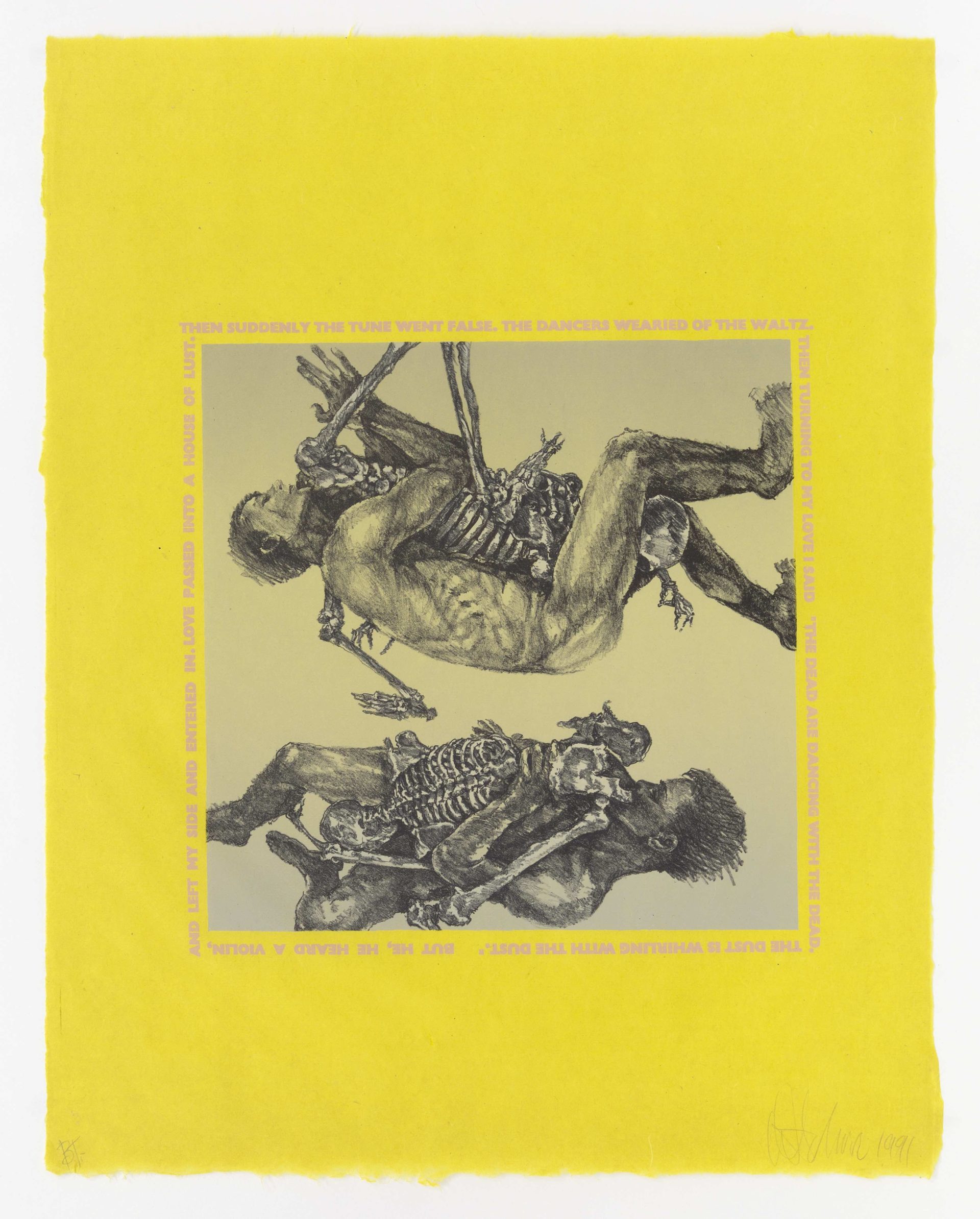 Dance of Death, 1991, Lithograph, 23 x 18 inches (58.4 x 45.7 cm), Edition of 18