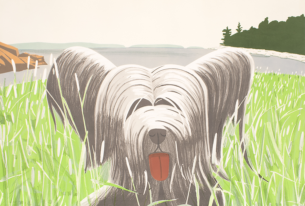Dog at Duck Trap, 1975-76, Lithograph, 29 x 45 inches (73.7 x 114.3 cm), Edition of 90