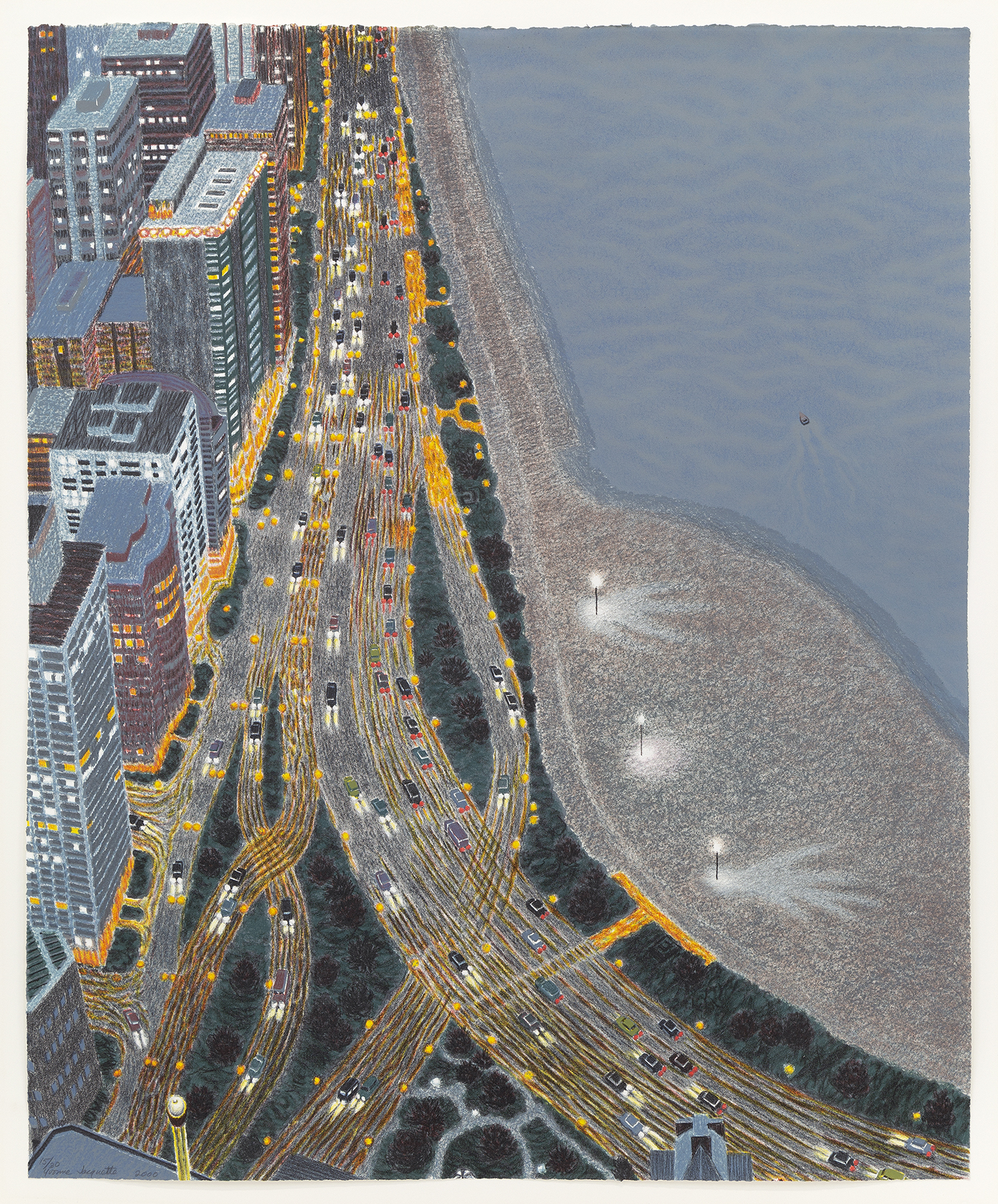 Dusk Descending, 2000, Lithograph, 33 1/4 x 27 inches (84.5 x 68.6 cm), Edition of 30