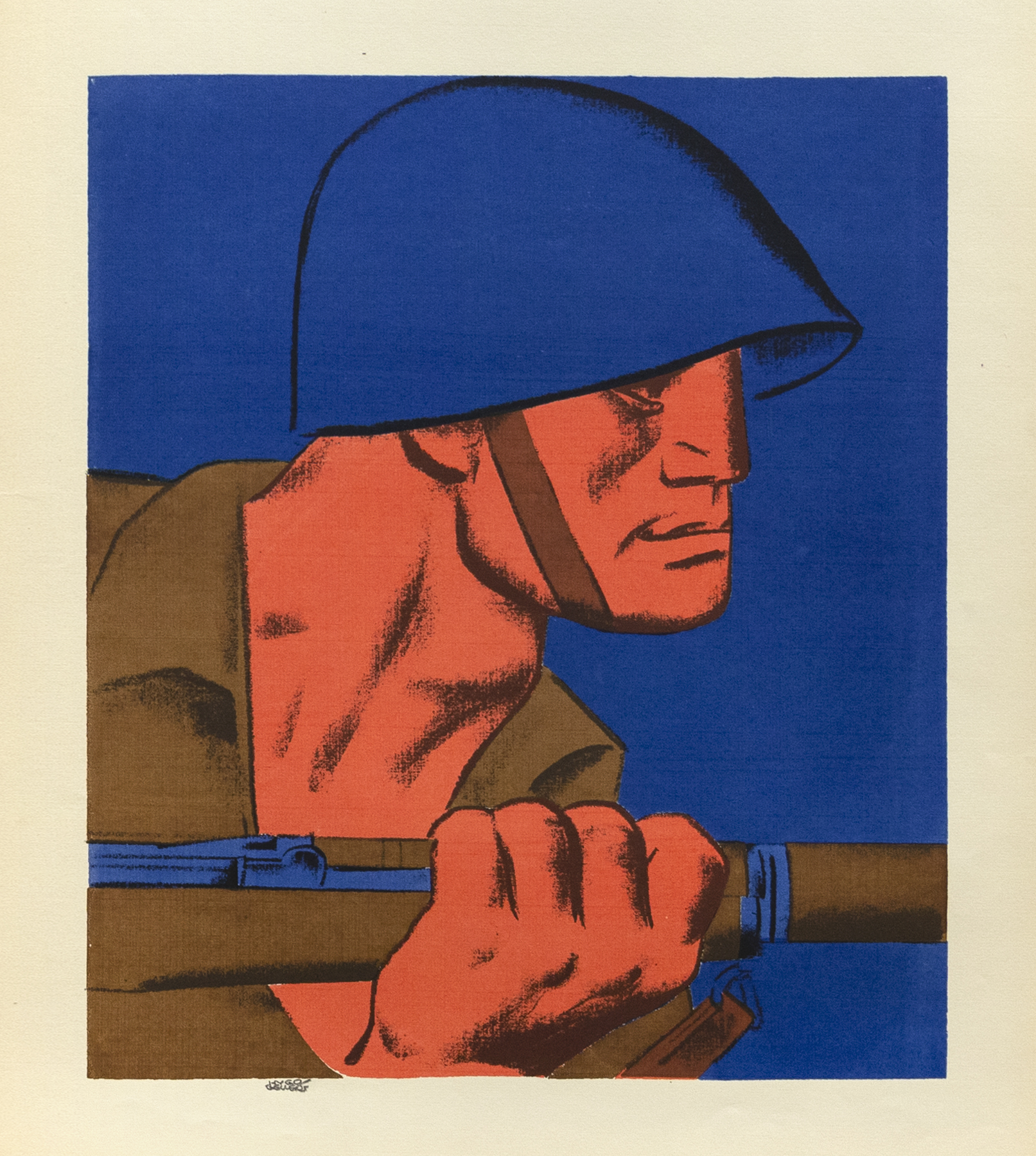 Free Man's Duties 3, 1943, Silkscreen, 15 x 13 1/8 inches (38.1 x 33.3 cm), Edition of 54