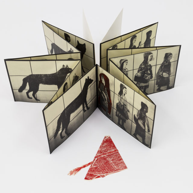 Companion, 2000, Book of accordian-folded photolithographs on mold-made paper, 6 3/4 x 10 1/2 inches (17.1 x 26.7 cm) unfolded, Edition of 100