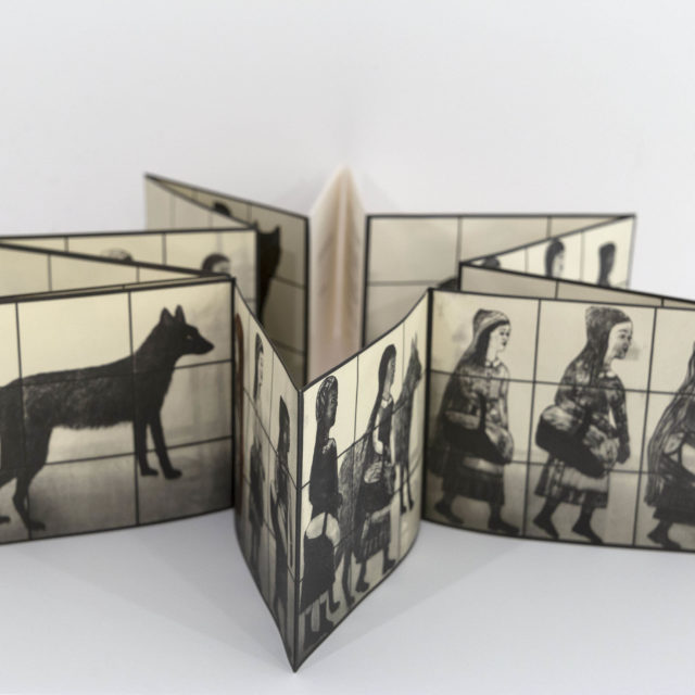 Companion, 2000, Book of accordian-folded photolithographs on mold-made paper, 6 3/4 x 10 1/2 inches (17.1 x 26.7 cm) unfolded, Edition of 100