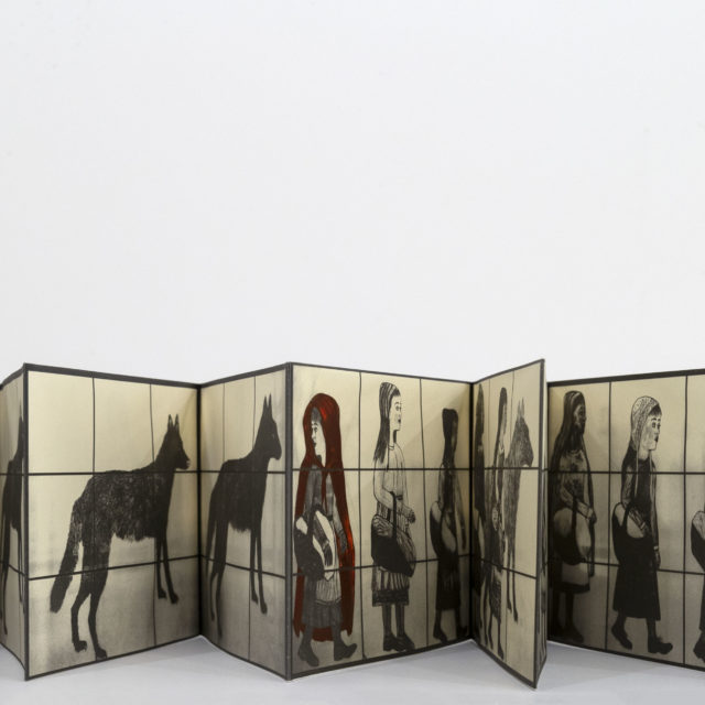 Companion, 2000, Book of accordian-folded photolithographs on mold-made paper, 6 3/4 x 10 1/2 inches (17.1 x 26.7 cm) unfolded, Edition of 100