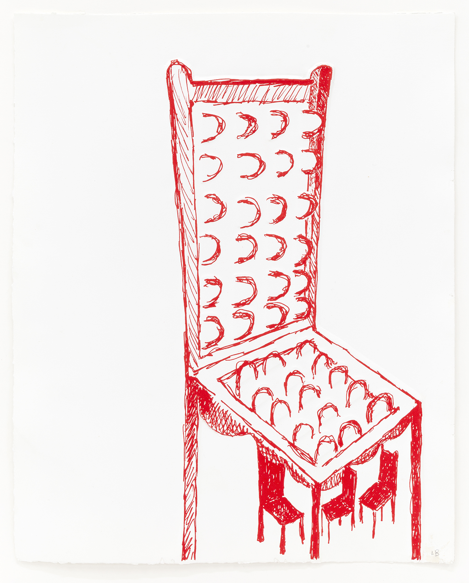 Le Père et les 3 Fils (Version I, State II), 1999, Lithograph and embossing in colors, 20 3/4 x 17 inches (52.7 x 43.2 cm)