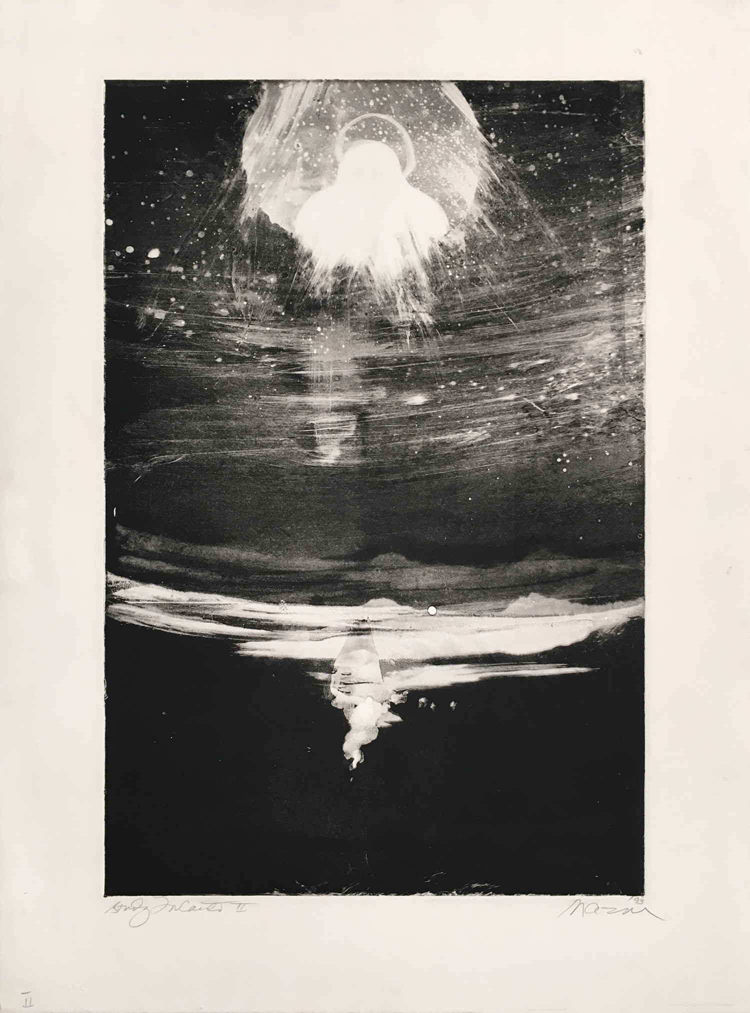 Michael Mazur Study for Canto II, 1993 Monotype 30 x 22 inches (76.2 x 55.88 cm)