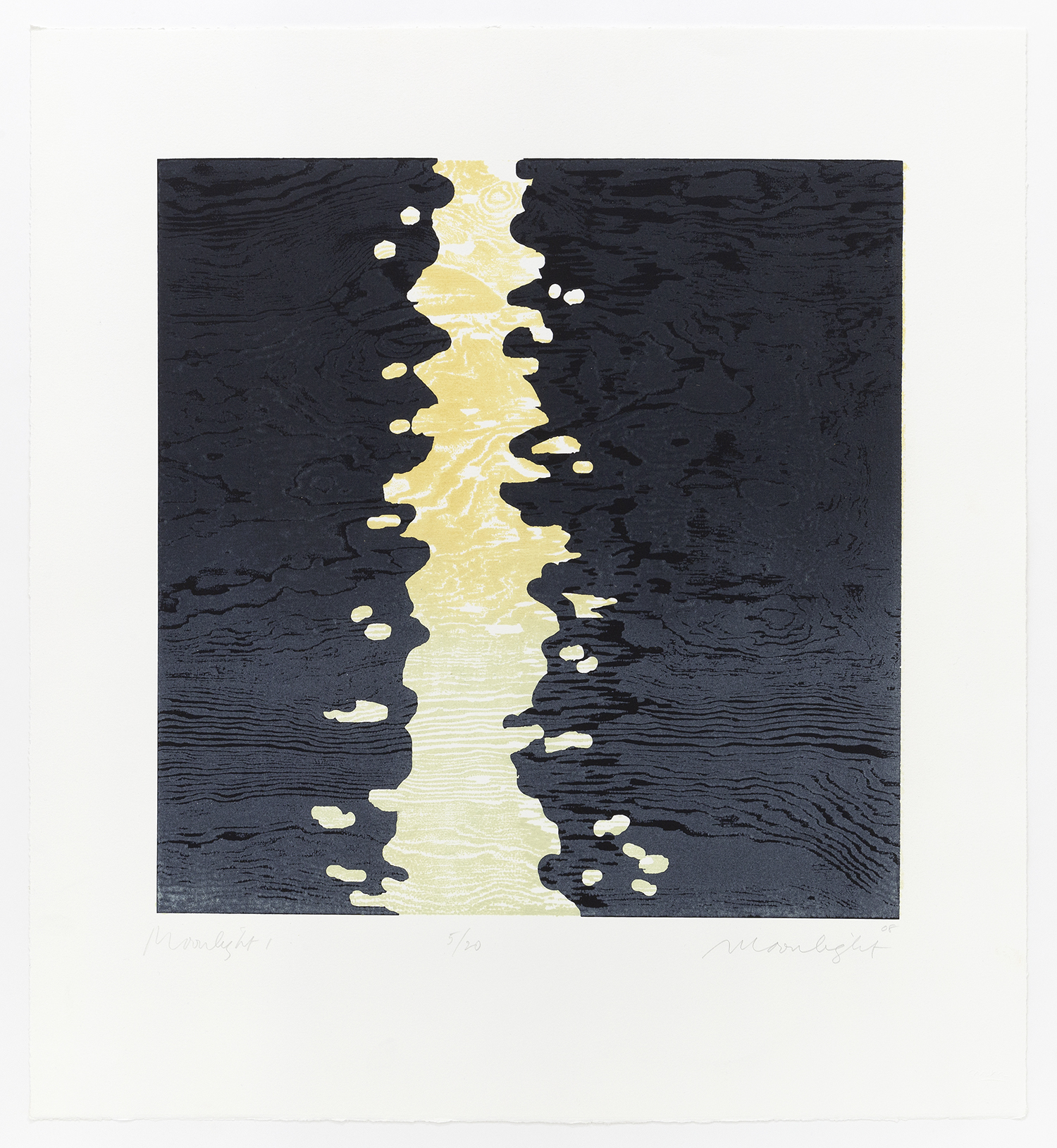 Moonlight 1, 2007, Woodcut, 26 x 24 inches (66 x 60 cm), Edition of 20