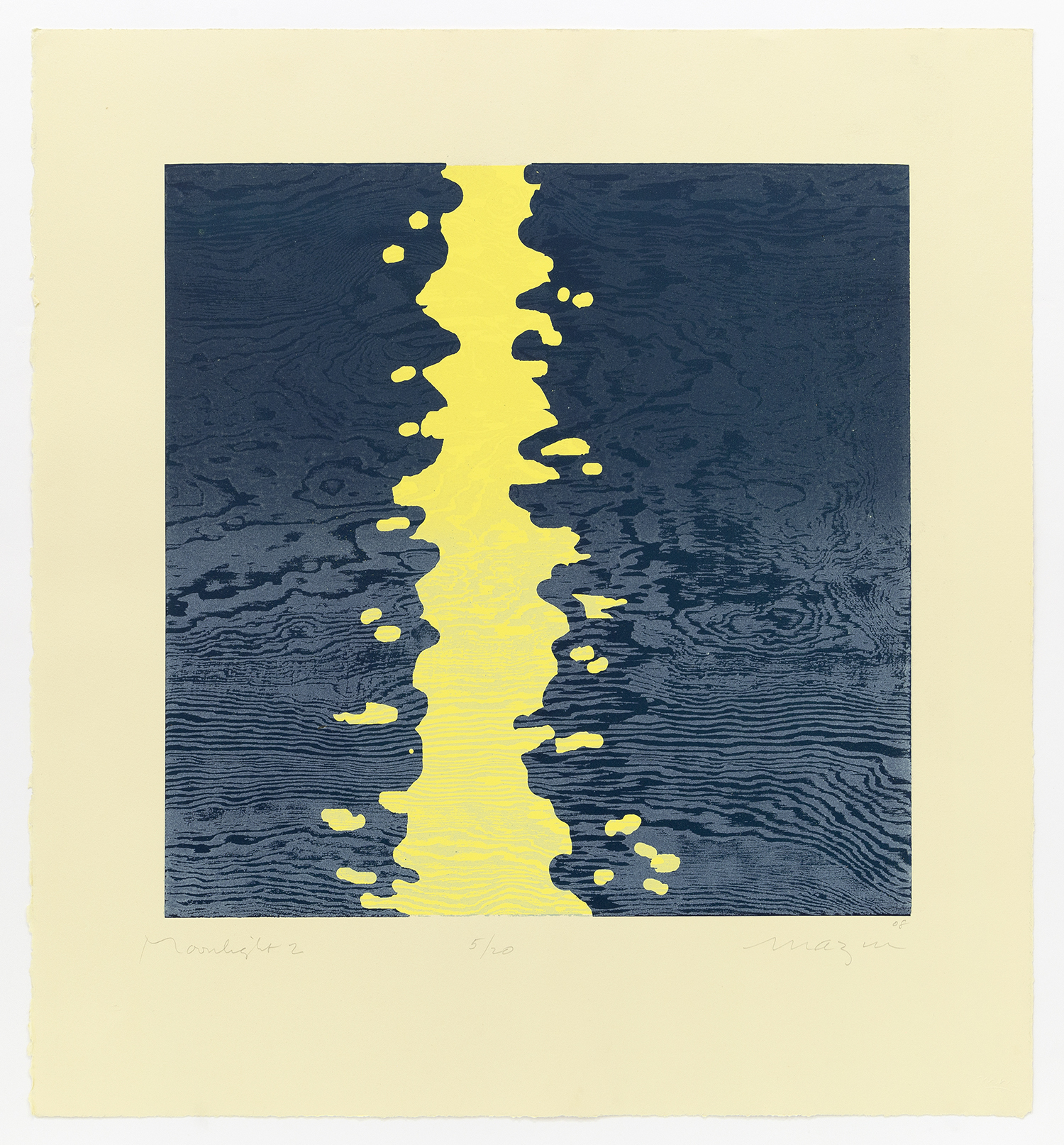 Moonlight 2, 2007, Woodcut, 26 x 24 inches (66 x 60 cm), Edition of 20