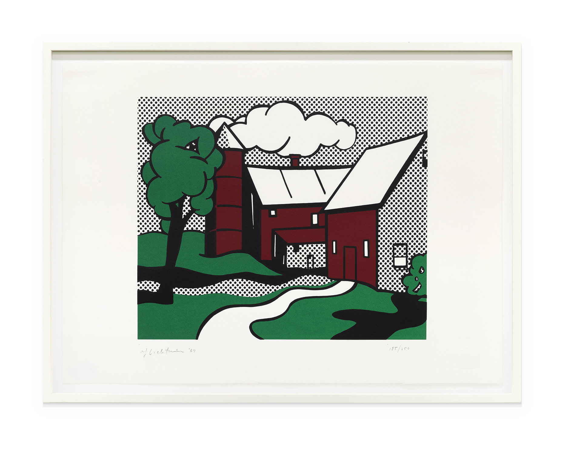 Red Barn, 1969, Screenprint 19 x 26 inches (48.3 x 66 cm) Edition of 250