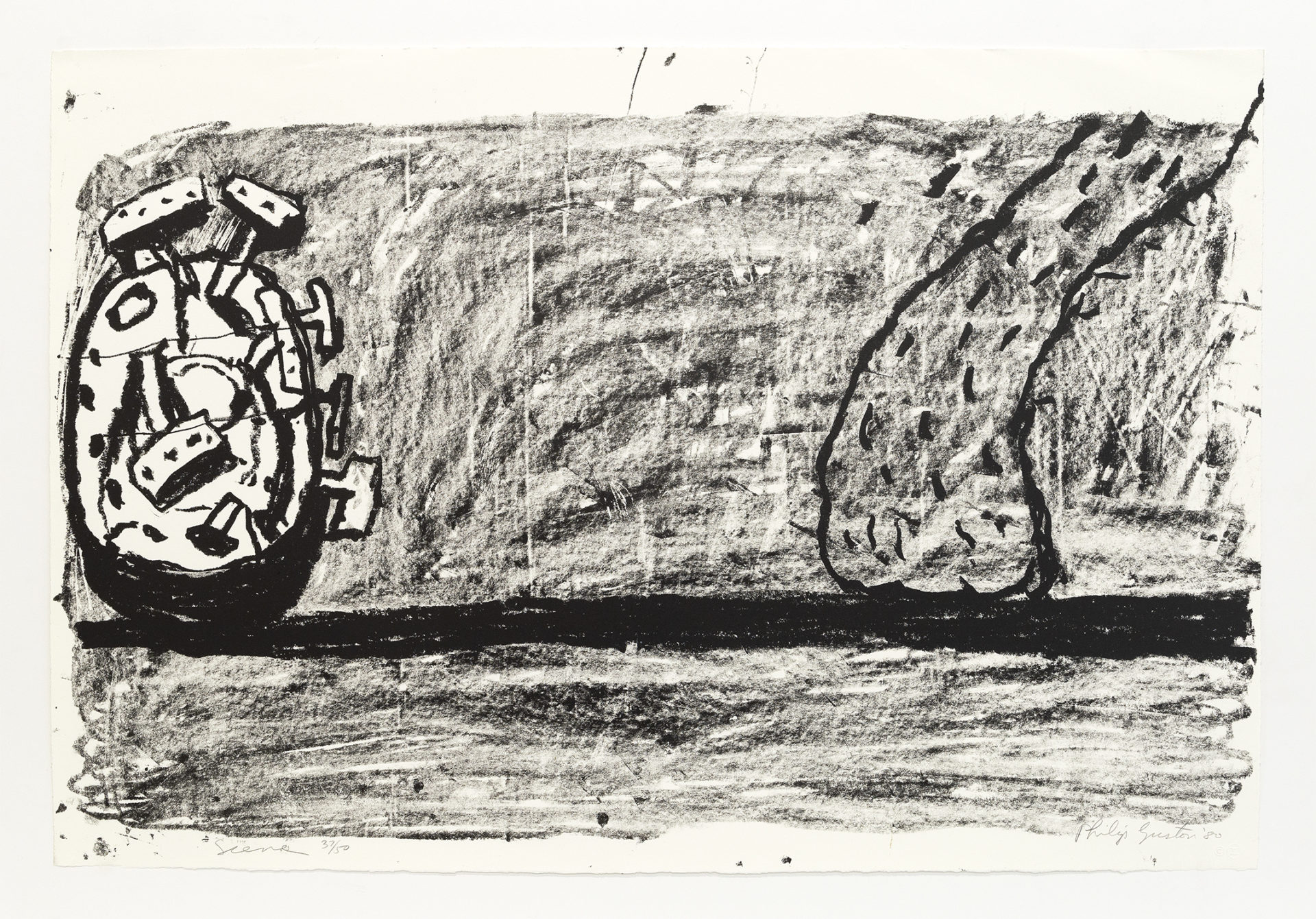 Scene, 1981, Lithograph, 20 x 29 3/4 inches (50.8 x 75.6 cm), Edition of 50
