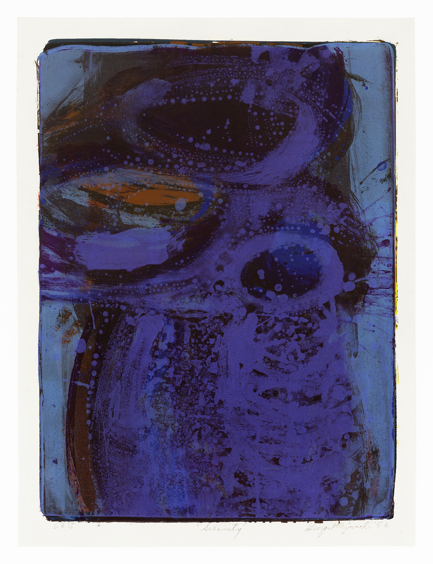 Serenity, 1956, Lithograph, 18 x 13 1/2 inches (45.7 x 34.3 cm), Edition of 15