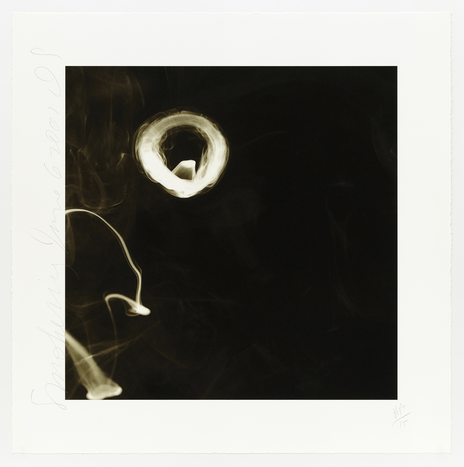 Smoke Rings, June 6, 2001, Digital inkjet, 22 1/2 x 22 1/2 inches (57.2 x 57.2 cm), Edition of 75