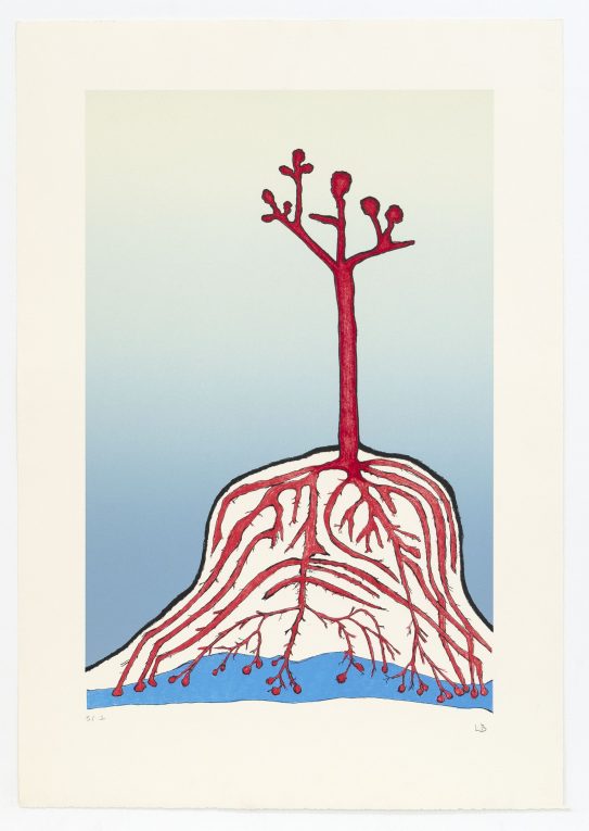 The Ainu Tree, 1999, Lithograph, 29 x 20 inches (73.7 x 50.8 cm), Edition of 100