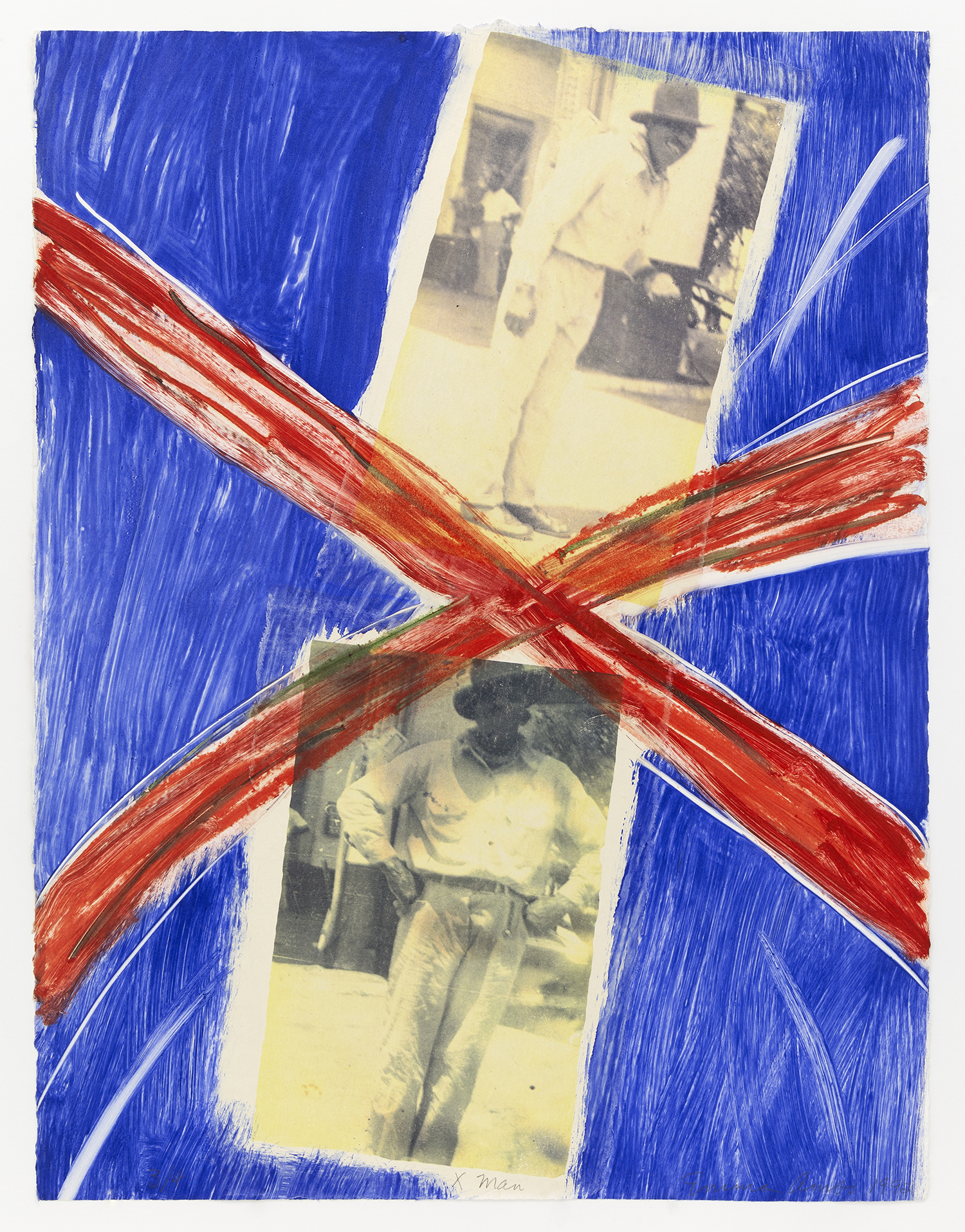 X Man, 1992, Monoprint/photo, 30 x 22 inches (76.2 x 55.9 cm), Edition of 4