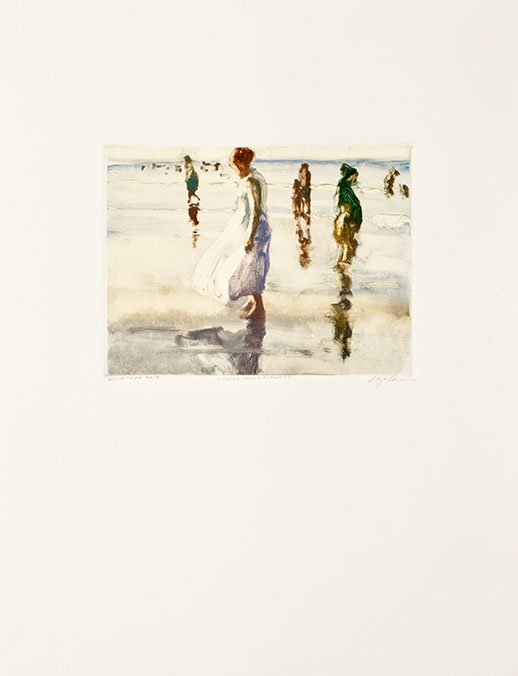 Coney Island Evening, 2013, Monotype, 30 x 22 inches (76.2 x 55.9 cm)