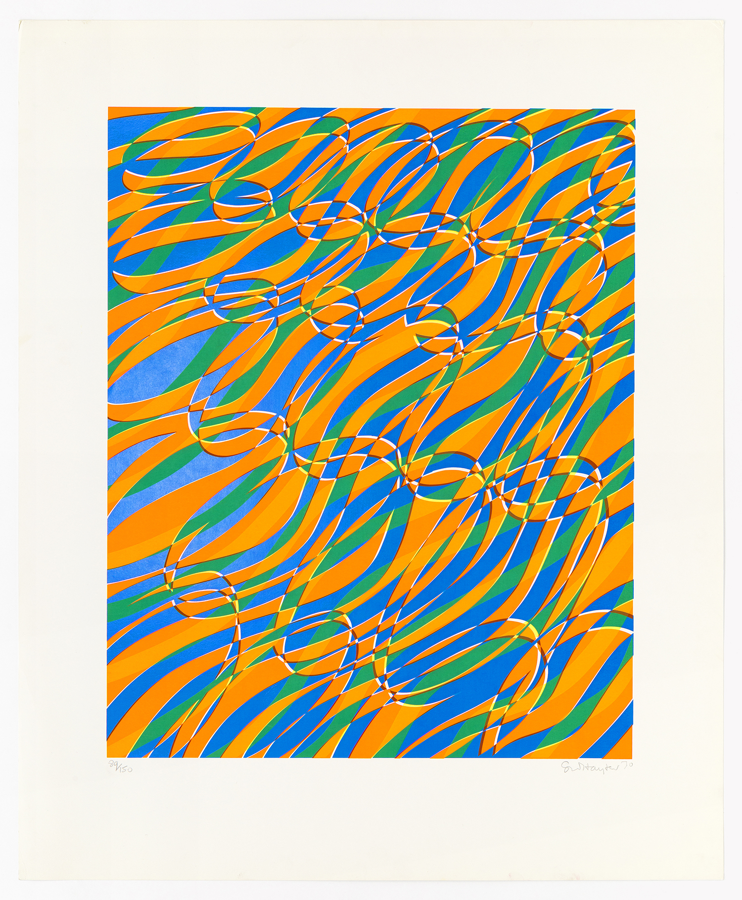 Aquaria Series B, 1970, Silkscreen 23 x 28 inches (58.4 x 71.1 cm) Edition of 150