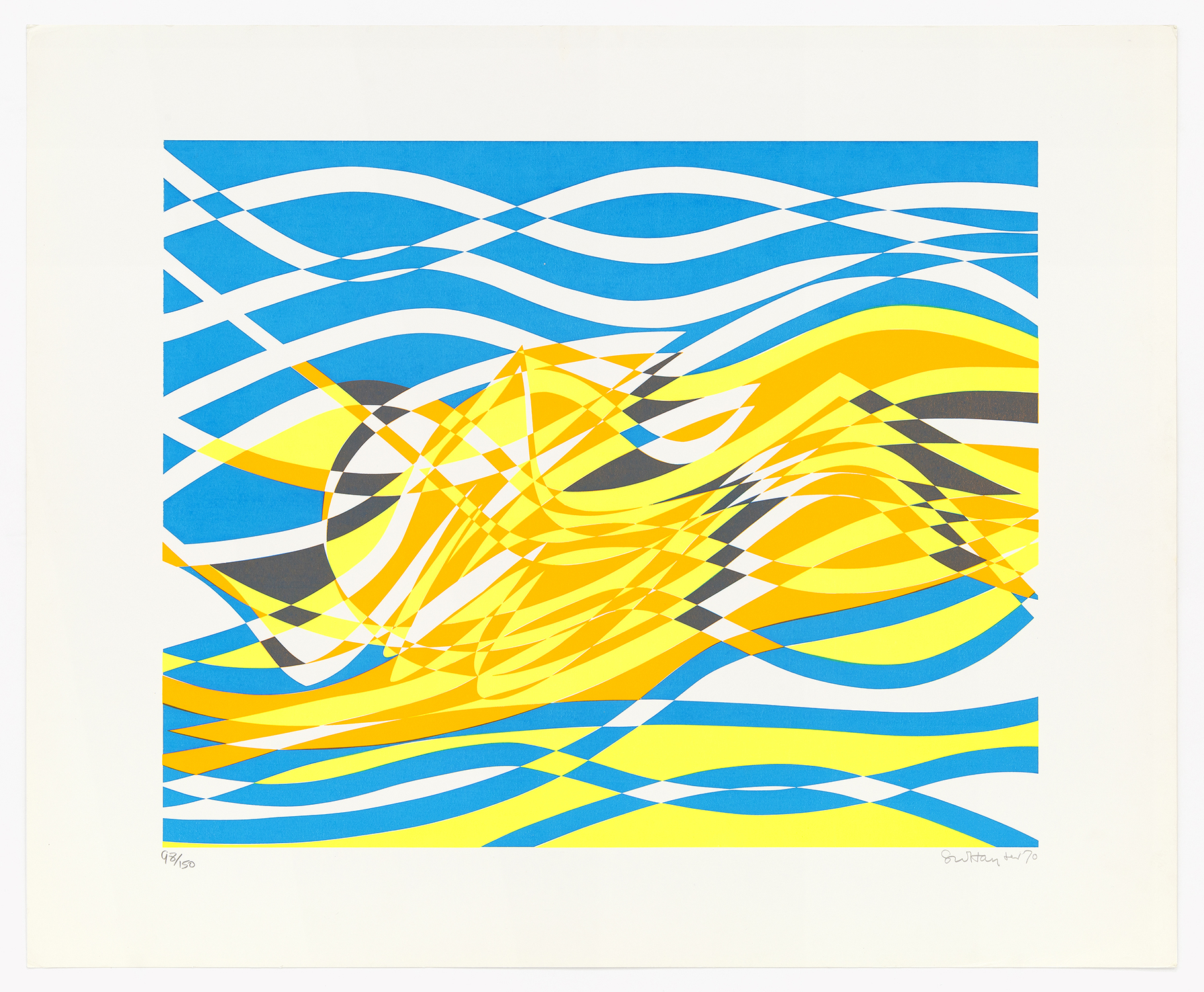 Aquaria Series D, 1970, Silkscreen 28 x 23 inches (71.1 x 58.4 cm) Edition of 150