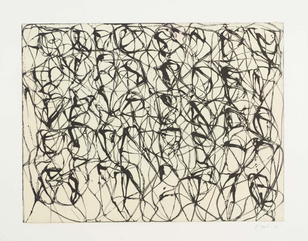 Zen Study #1 from Cold Mountain Series, 1991, Etching with aquatint