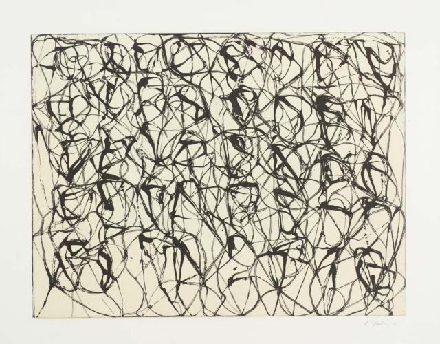 Zen Study #1 from Cold Mountain Series, 1991, Etching with aquatint