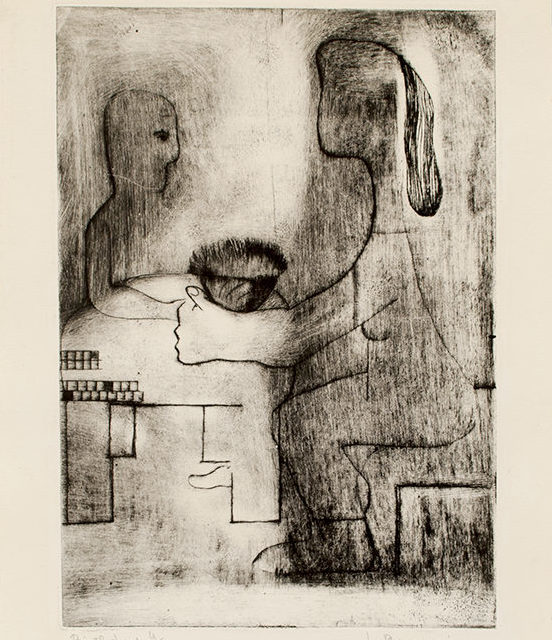 Pierre (Birthday), 1939, Soft ground etching, drypoint and monotype