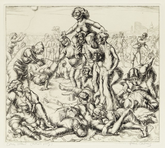 Coney Island, 1935, Etching, 9 x 10 inches (22.9 x 25.4 cm), Edition of 50