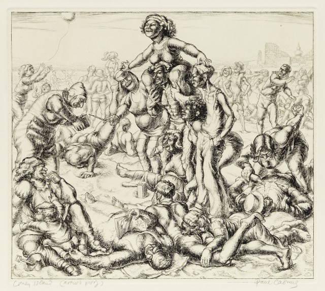 Coney Island, 1935, Etching, 9 x 10 inches (22.9 x 25.4 cm), Edition of 50