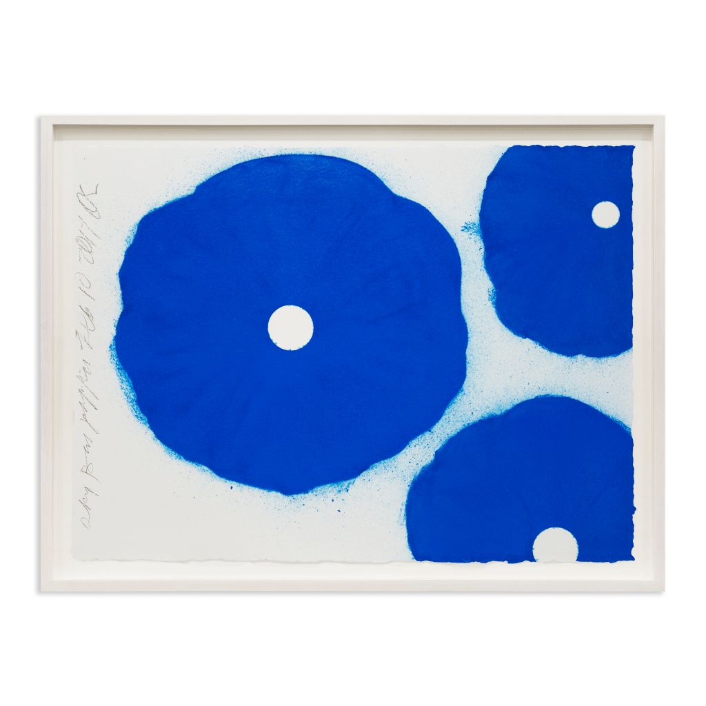 Donald Sultan Sky Blue Poppies Feb 10 2017, 2017 Conte crayon on paper Paper Dimensions: 22 1/2 x 30 inches (57.2 x 76.2 cm) Framed Dimensions: 26 3/8 x 33 3/4 inches (67 x 85.7 cm)
