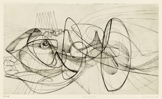 Death by Water, 1948, Engraving and embossment 22 x 29 3/4 inches (55.9 x 75.6 cm) Edition of 50