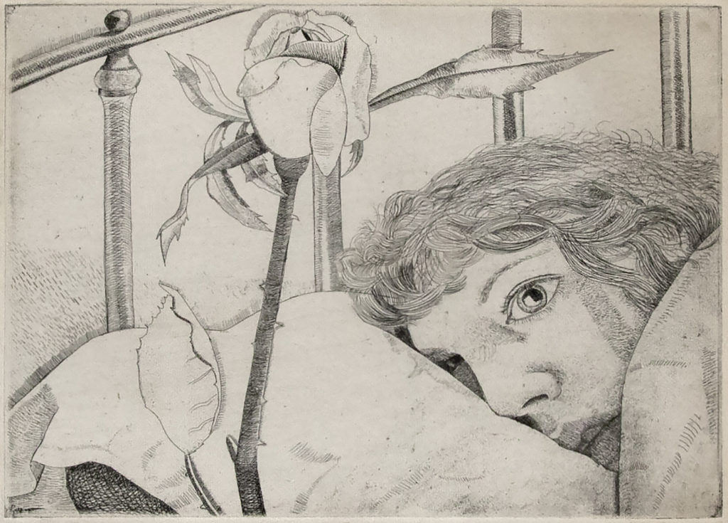 Ill in Paris, 1948, Etching