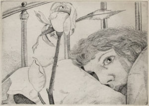 Ill in Paris, 1948, Etching