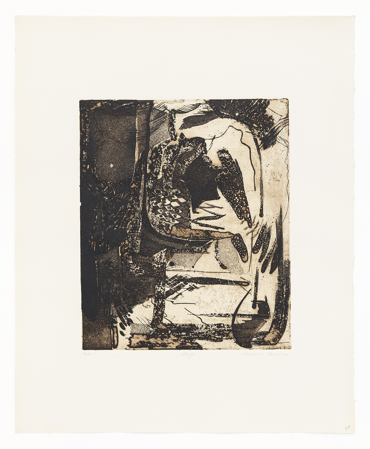 Obeji, 1973, Etching, 22 7/8 x 18 7/8 inches (58.1 x 47.9 cm), Edition of 35