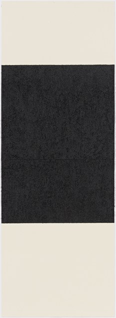 Reversal IV, 2015, Hand-applied Paintstik and silica on two sheets of handmade paper , 42 x 15 inches (106.7 x 38.1 cm), Edition of 50