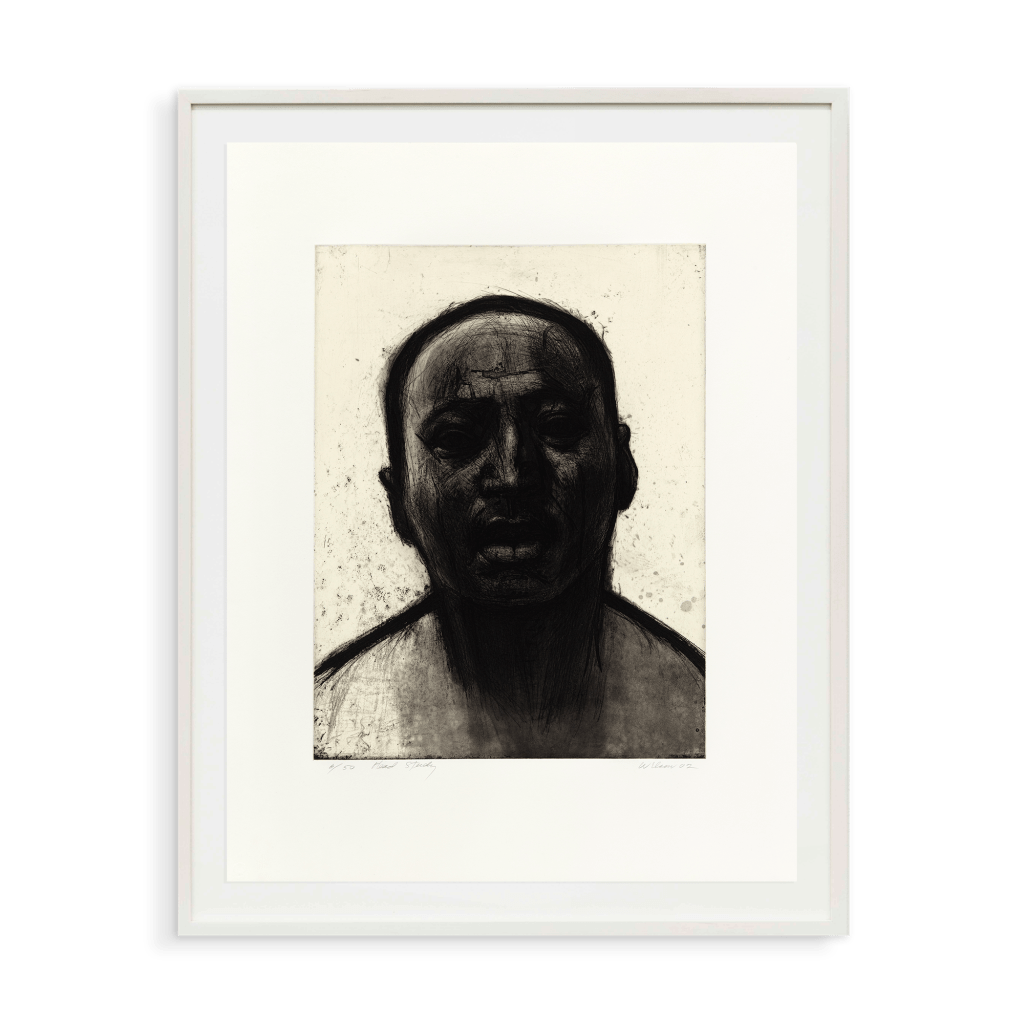 John Wilson Head Study, 2002 Etching Image Dimensions: 20 x 15 3/8 inches (50.8 x 39.1 cm) Paper Dimensions: 29 x 22 1/2 inches (73.7 x 57.2 cm) Edition of 50