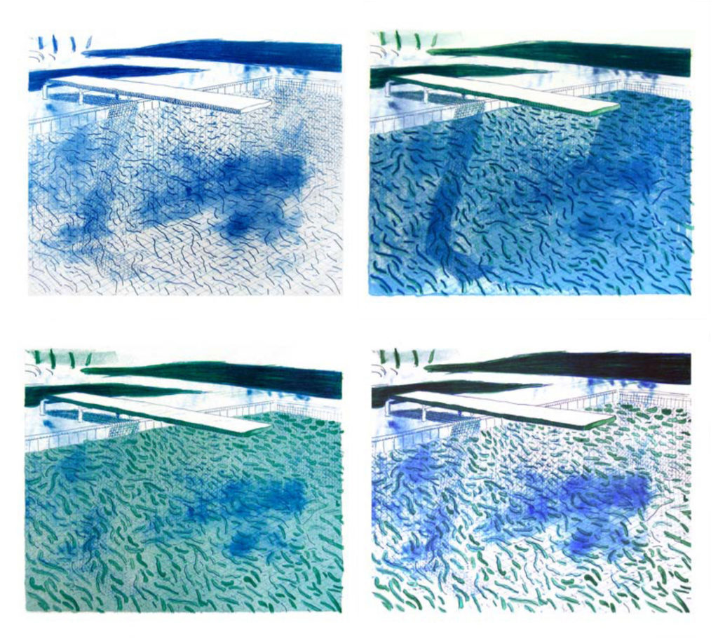 Lithographic Waters, 1978-1980, Set of 4 lithographs