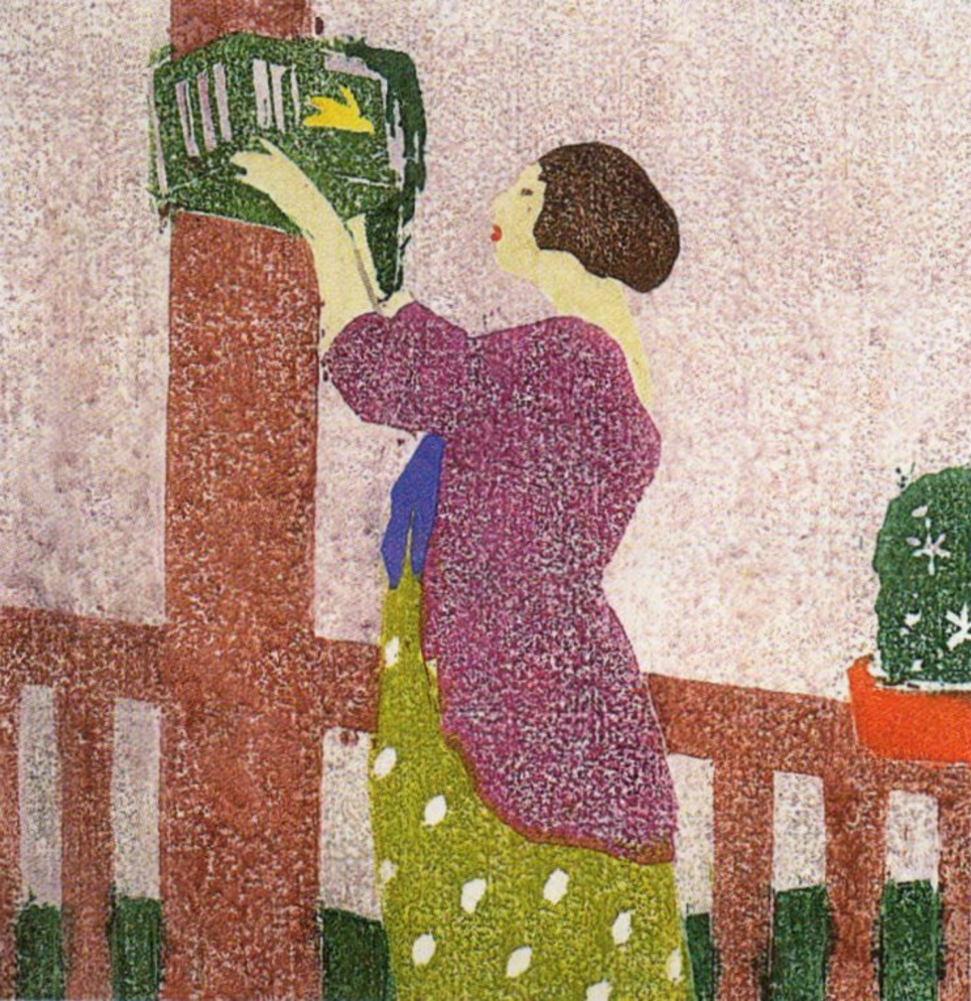 Evening, 1916, Color woodblock