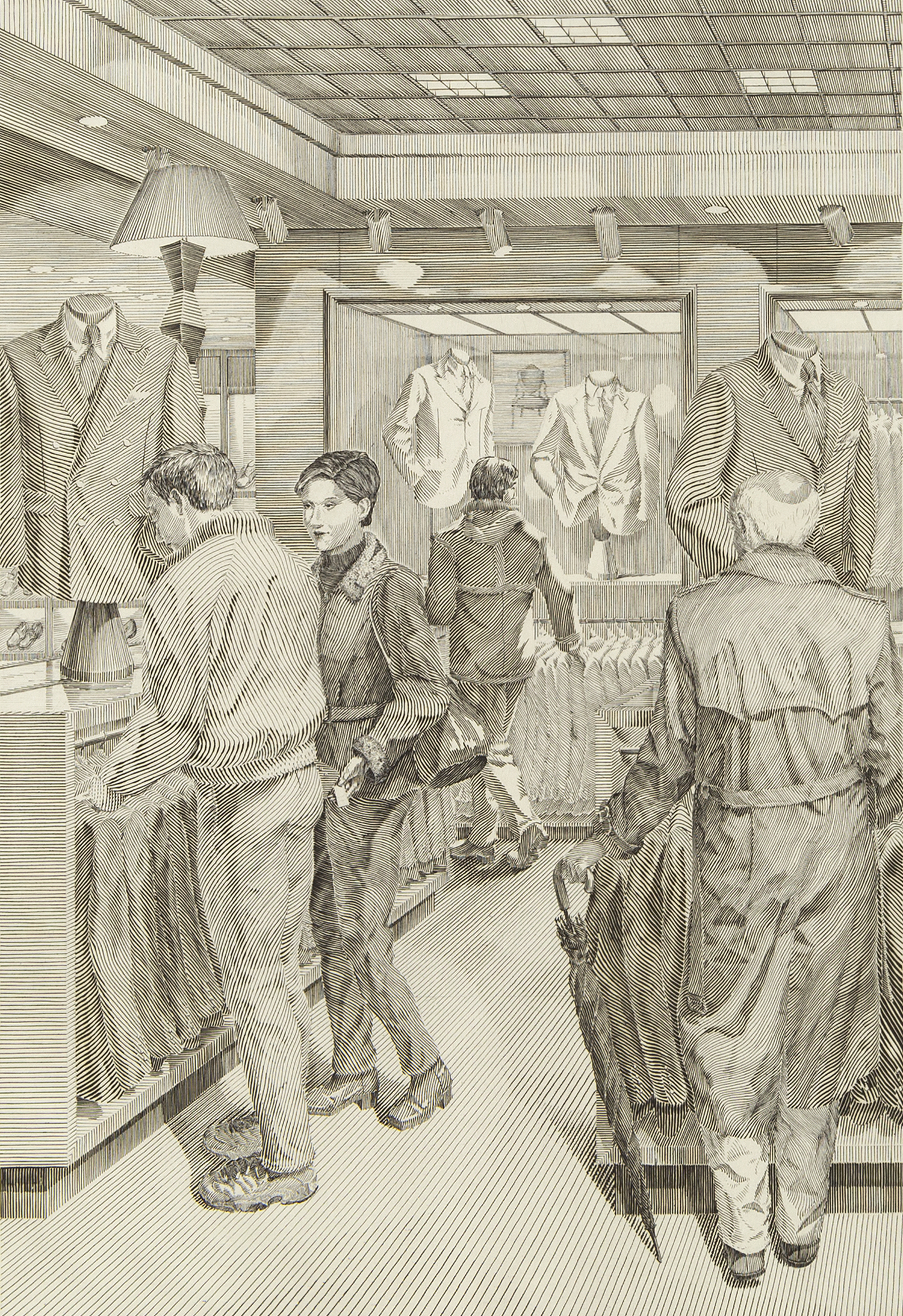 Suit Shopping An Engraved Narrative 1
