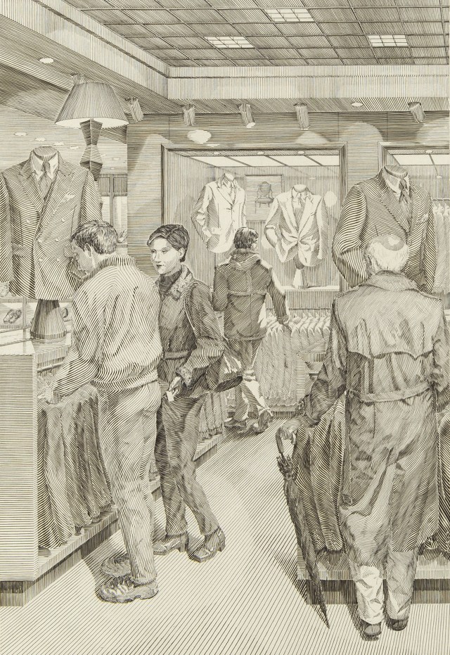Suit Shopping An Engraved Narrative 1