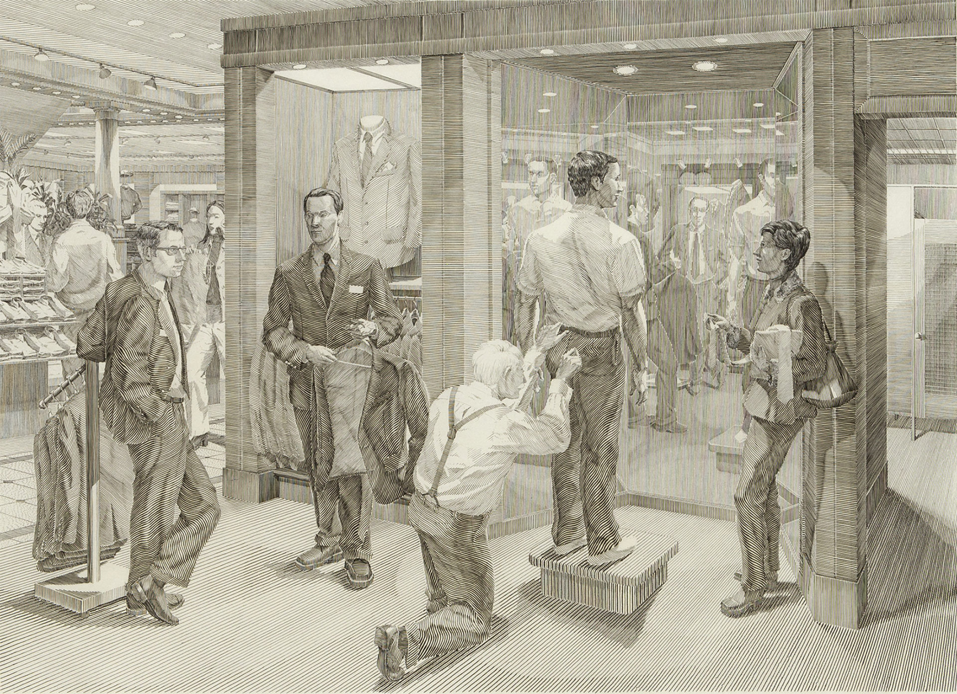 Suit Shopping An Engraved Narrative 4