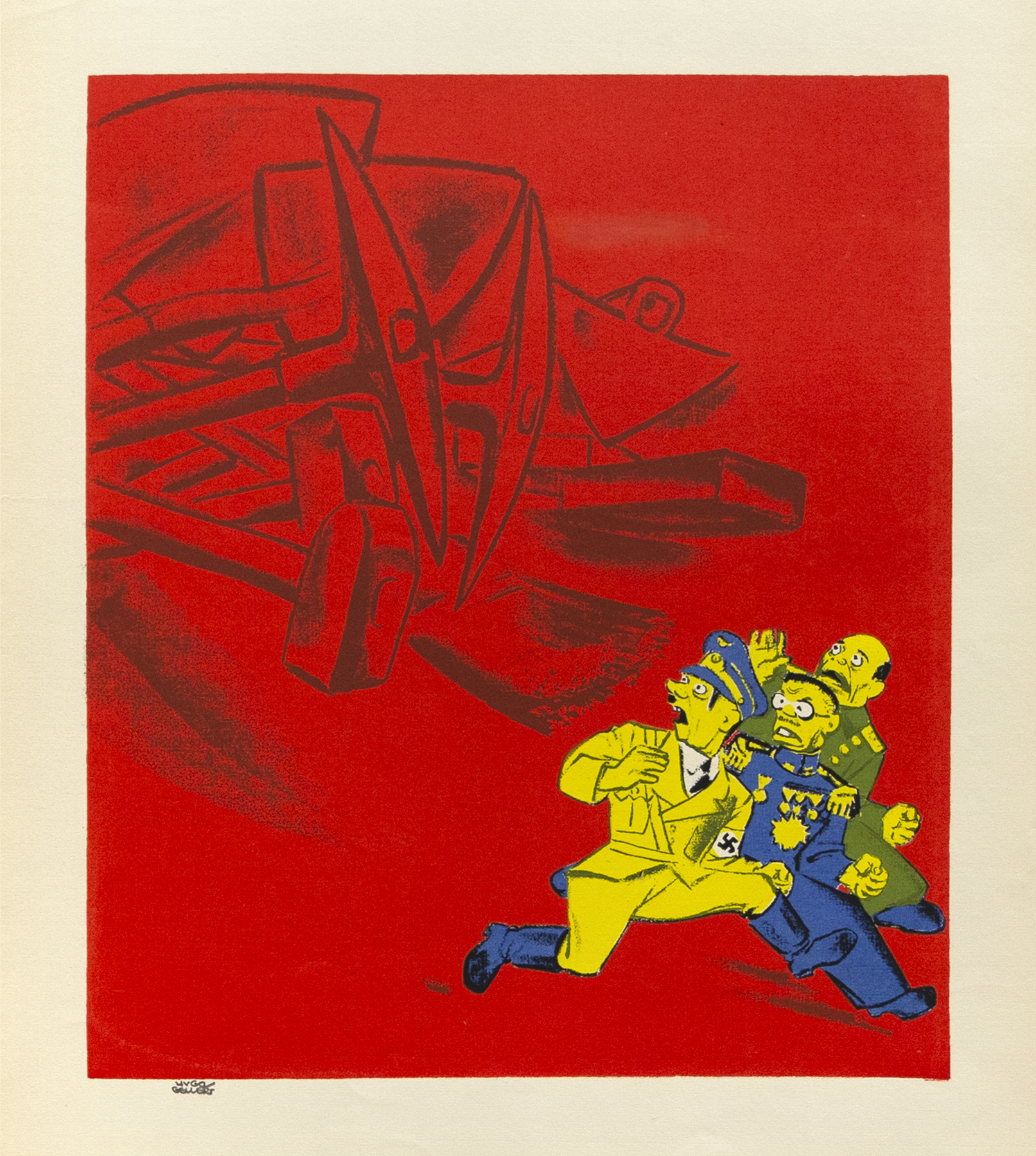 The People on the March, 1943, Silkscreen, 15 x 13 inches (38.1 x 33 cm), Edition of 54