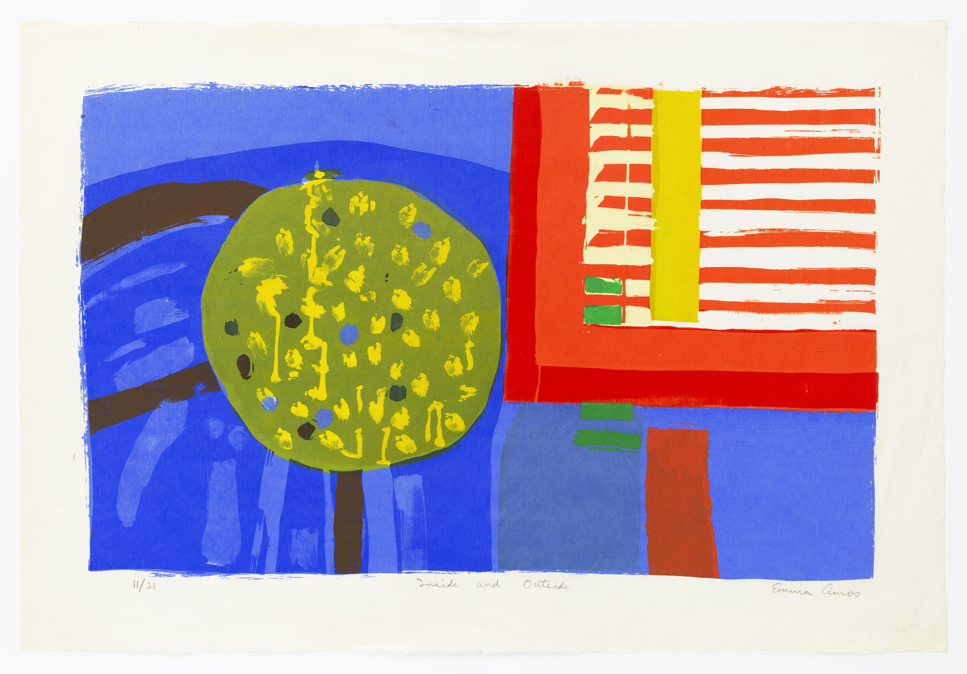 Inside and Outside, 1966 Silkscreen 25 x 37 inches (63.5 x 94 cm) Edition of 21