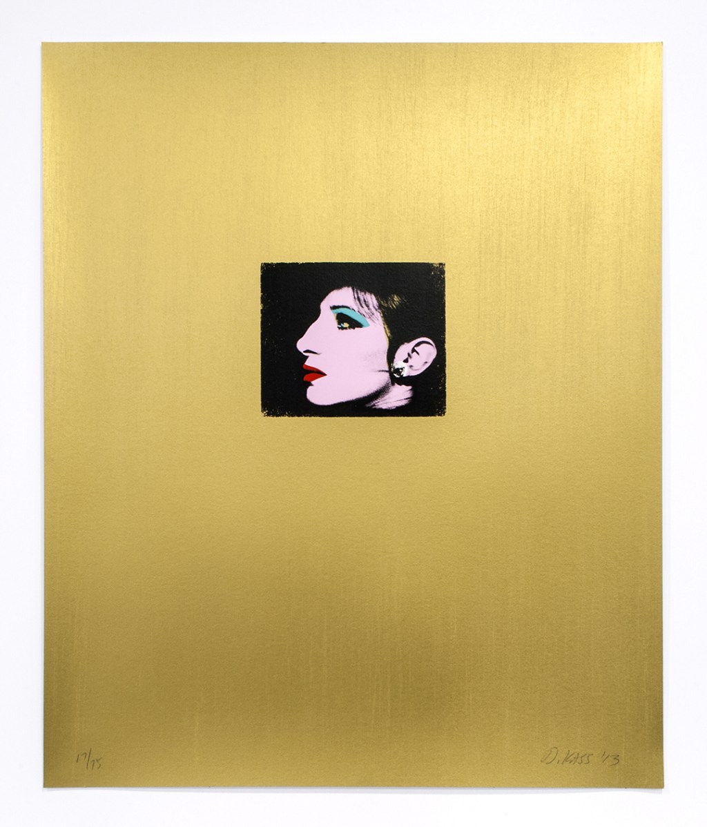 Deborah Kass Gold Barbra, 2013 Silkscreen in 9 colors 24 x 20 inches (61 x 50.8 cm) Edition of 75